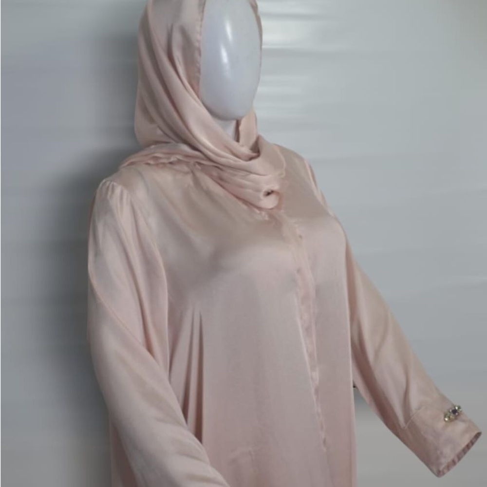 Blush Pink Women's Kaftan Robe